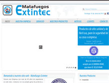 Tablet Screenshot of extintec.com.ar